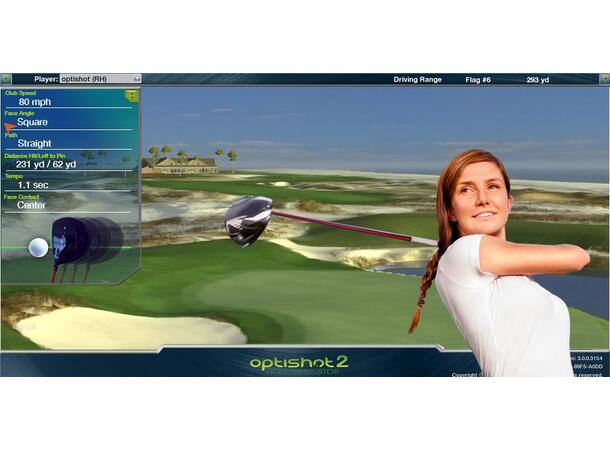 Golfsimulator - OptiShot2 Med 14 baner